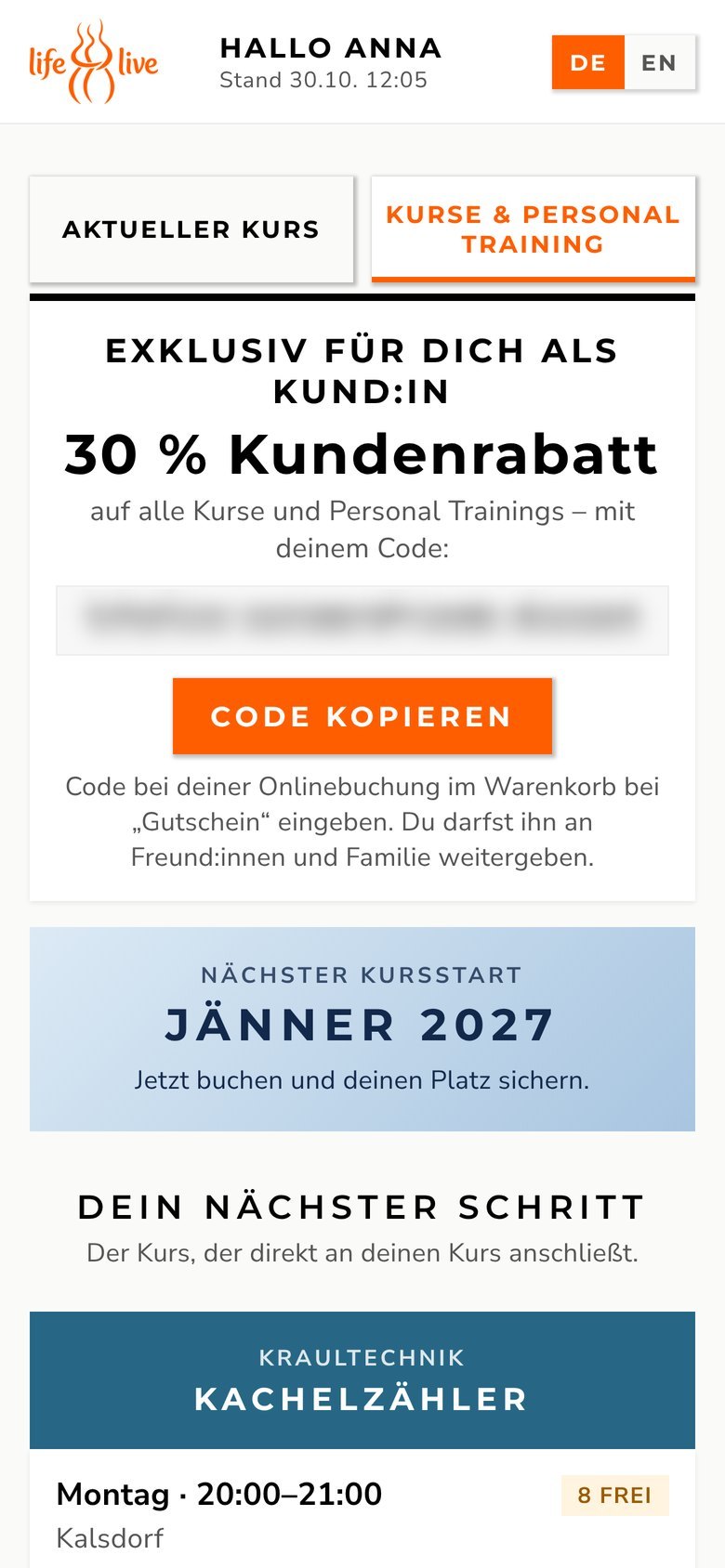 30 Prozent Kundenrabatt mit Gutscheincode